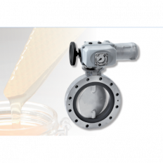 Butterfly Valve with electric actuator.