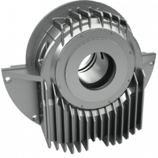 Type EM – finned middle flange bearing