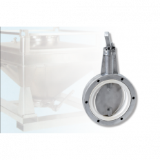 Container Butterfly Valve type DKZ 105 VK, in full flange execution, with ratched hand lever.