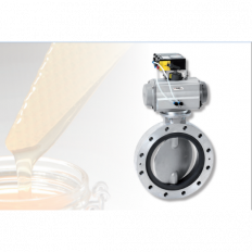 Butterfly Valve with pneumatic actuator and positioner.