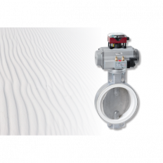 Butterfly valve with pneumatic actuator, solenoid valve and mounted limit switch box to accommodate signalling devices