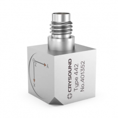 CRY442 Accelerometer, Triaxial, 100mv/g, ±50g pk, 0.5Hz to 5kHz