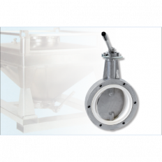 Container Butterfly Valve type DKZ 105 VK, in full flange execution, with drop lock system.
