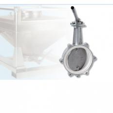 Container Butterfly Valve type DKZ 105 SK, star shaped, with drop lock system