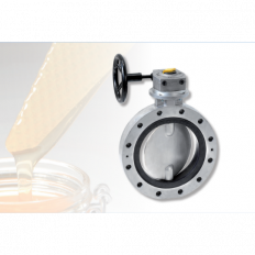 Butterfly Valve with worm gear.