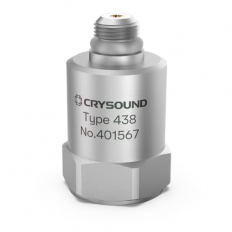 CRY438 IEPE Accelerometer, 1 Axis, 10mv/g, ±500g pk, 1Hz to 10kHz