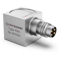 CRY446 Accelerometer, Triaxial, 10mv/g, ±500g pk, 1Hz to 5kHz