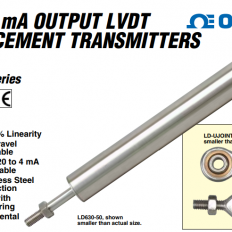 Cảm Biến Dịch Chuyển LVDT 4-20mA LD630 Series: Model LD630-5, LD630-10, LD630-15, LD630-20, LD630-30, LD630-50, LD630-100, LD630-150, LD630-200, LD630-300