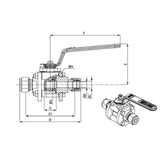  Series PY4 (High Purity) - 3-Piece Ball Valves