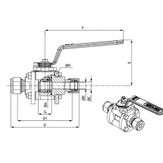 PY4 High Purity Ball Valve - Triclamp Ends