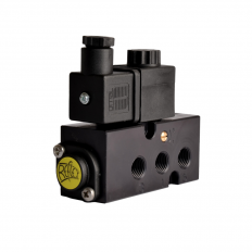 Reflex - 1/4", BSP/NPT, Namur Mount, 3/2 or 5/2, Internal Pilot, Single Solenoid