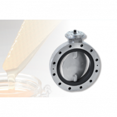 Butterfly Valve basic element with free shaft for mounting between flanges as per DIN EN 1092 or ANSI