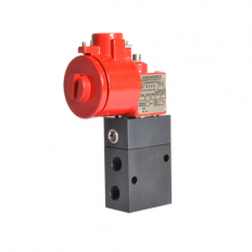 V23 - 1/4", BSP/NPT, Poppet Valve, 3/2, Internal or External Pilot, Single Solenoid