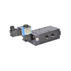 E45 - 1/2", BSP/NPT, Remote Mount, 5/2 or 5/3, Internal or External Pilot, Single or Dual Solenoid