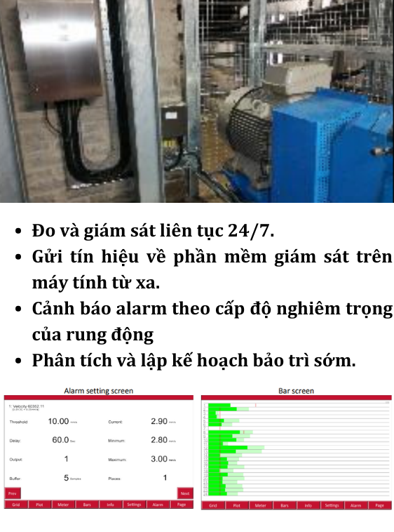 Thiết kế và lắp đặt hệ thống giám sát rung động online Thiết kế và lắp đặt hệ thống giám sát rung động online