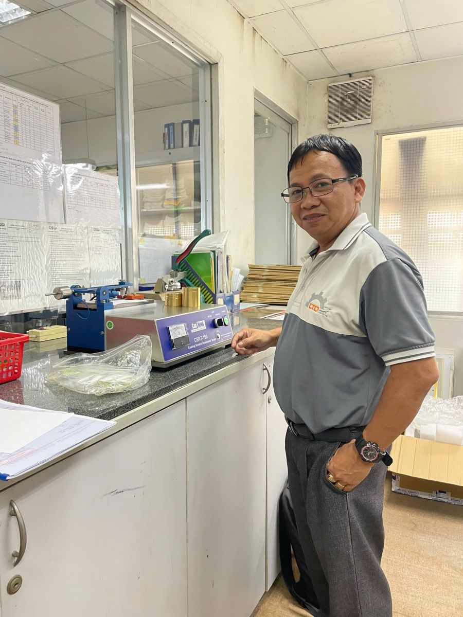 Chuyên gia Mr Vinh training thiết bị Canneed