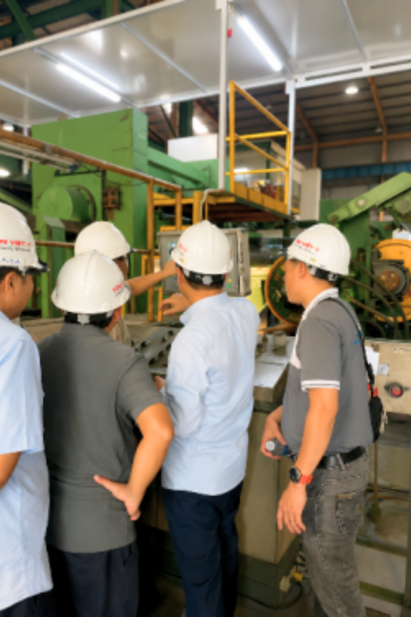 Lắp đặt, đấu nối, kiểm tra tín hiệu và chạy thử hệ thống điều khiển máy cán tôn - LTD Automation