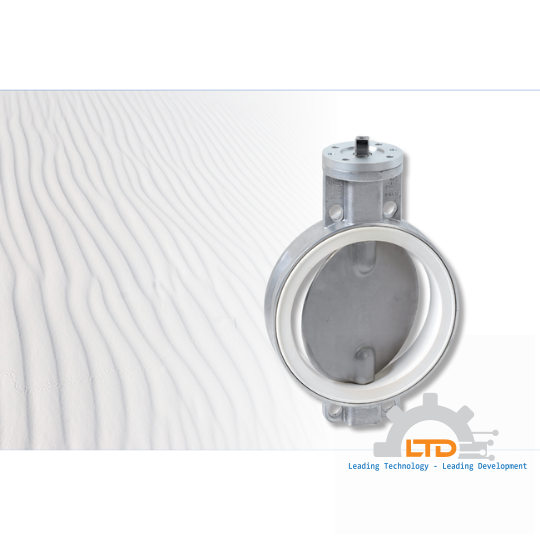 Butterfly Valve basic element with free shaft for mounting between flanges as per DIN EN or ANSI.