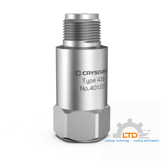 CRY436 Accelerometer, 1 Axis, 100mv/g, ±50g pk, 1Hz to 12kHz