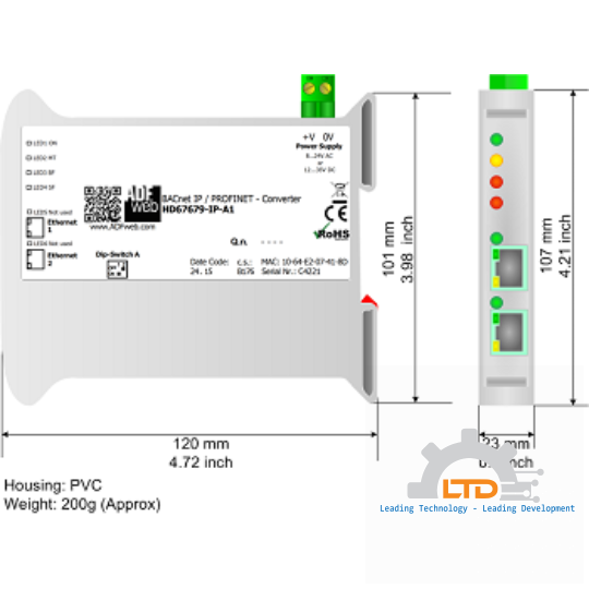 Bộ chuyển đổi giao thức HD67679-IP-A1, ADF WEB HD67679-IP-A1, Đại lý ADF WEB Việt Nam