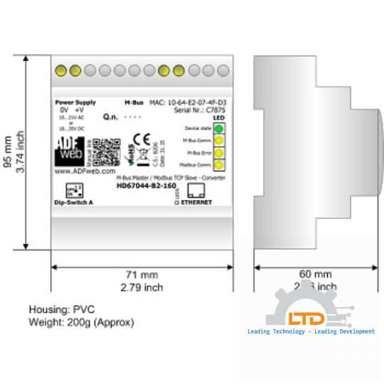 Bộ chuyển đổi giao thức HD67044-B2-20, ADF WEB HD67044-B2-20, Đại lý ADF WEB Việt Nam