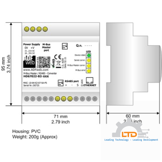 Bộ chuyển đổi giao thức HD67022-B2-20, ADF WEB HD67022-B2-20, Đại lý ADF WEB Việt Nam