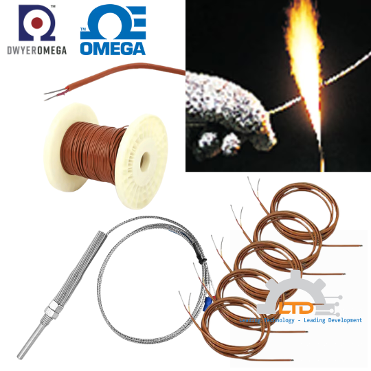 EXTT-K-16 ​​​​​​​OMEGA ENGINEERING VIỆT NAM - LTĐ đại lý Dây Cảm biến nhiệt độ loại K 0 đến 200°C EXTT-K-16 ​​​​​​​OMEGA