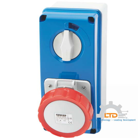 GW66220N   PRESA FISSA 90°PAR.ST.3P+N+T 63A 400V 6H