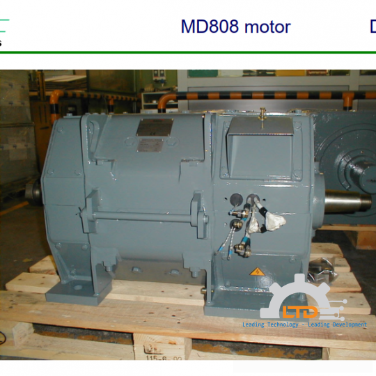 Động Cơ DC Nidec Ansaldo MD800 "Mill Series": Chuẩn Mực AISE Cho Động Cơ Phụ Trợ Ngành Thép