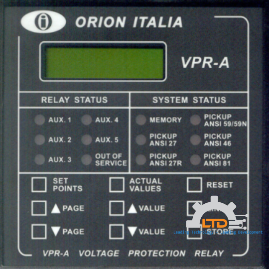 VPR-A1, VPR-A1 Orion Italia, Rơ le bảo vệ quá nhiệt VPR-A1, Đại lý Orion Italia Việt Nam