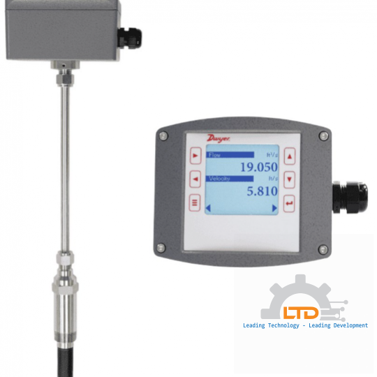 Cảm Biến Lưu Lượng Dwyer IEF-SN-10-LCD Tích Hợp Màn Hình Hiển Thị 