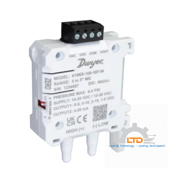 Giải Pháp Rút Ngắn Thời Gian Chạy Thử (Commissioning) Với Cảm Biến Chênh Áp Dwyer Series 616KX