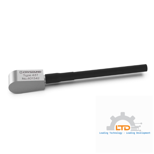 CRY437 Accelerometer, 1 Axis, 10mv/g, ±500g pk, 2Hz to 8kHz