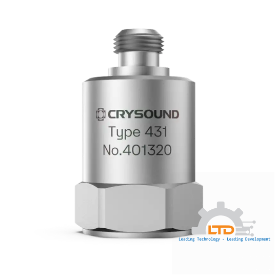 CRY431 IEPE Accelerometer, 1 Axis, 5mv/g, ±1000g pk, 1Hz to 12kHz