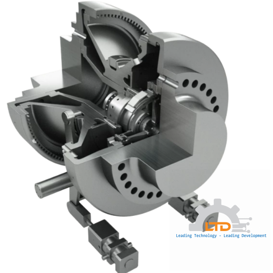 HS Type – hydraulically activated with straight toothing