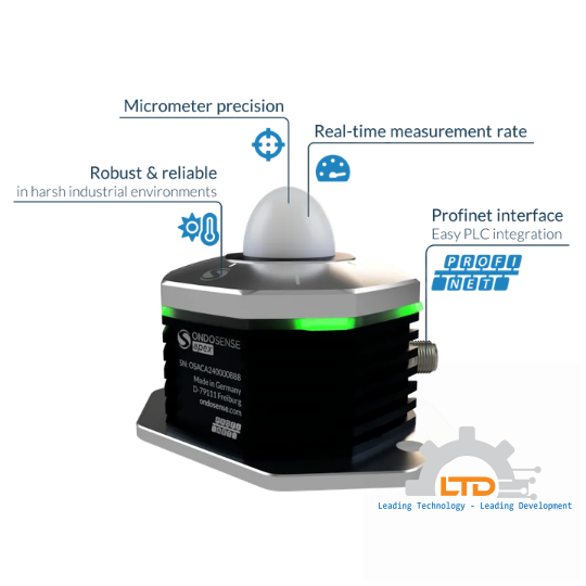 Radar distance sensor with micrometer accuracy.