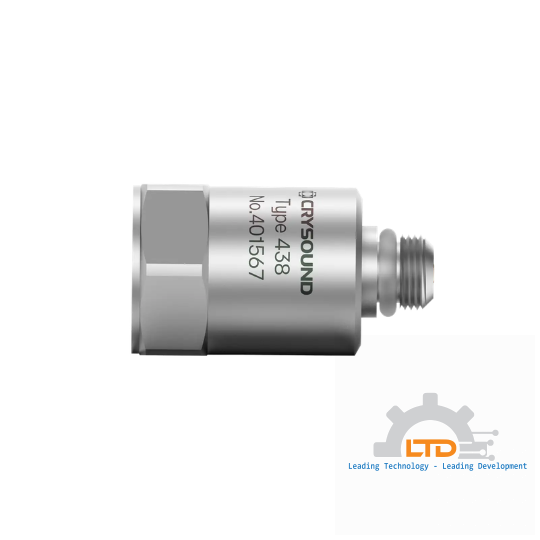 CRY438 IEPE Accelerometer, 1 Axis, 10mv/g, ±500g pk, 1Hz to 10kHz