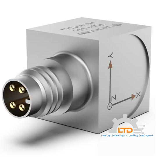 CRY446 Accelerometer, Triaxial, 10mv/g, ±500g pk, 1Hz to 5kHz