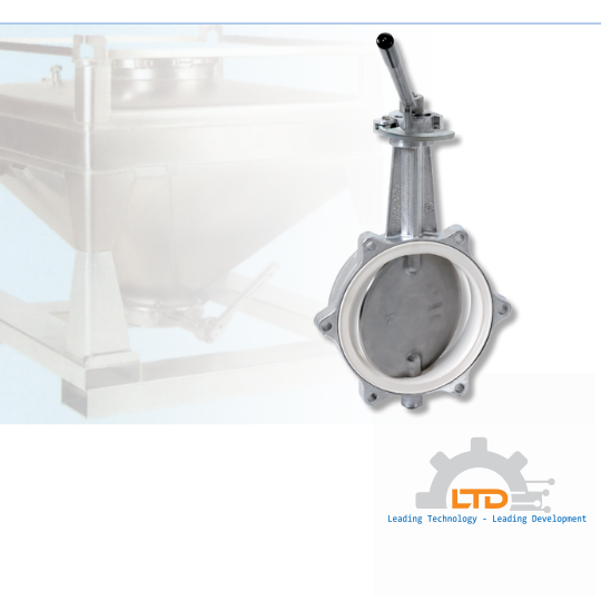Container Butterfly Valve type DKZ 105 SK, star shaped, with drop lock system