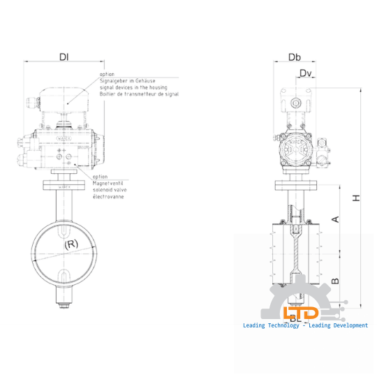 Butterfly Valve, metallic seated, Clamp ring connection – shut off and control valve for air or bulk goods