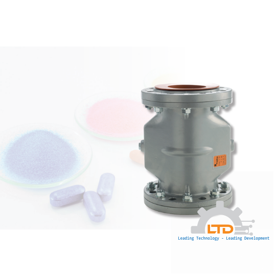 Pinch Valve with pneumatic sealing and flange connection