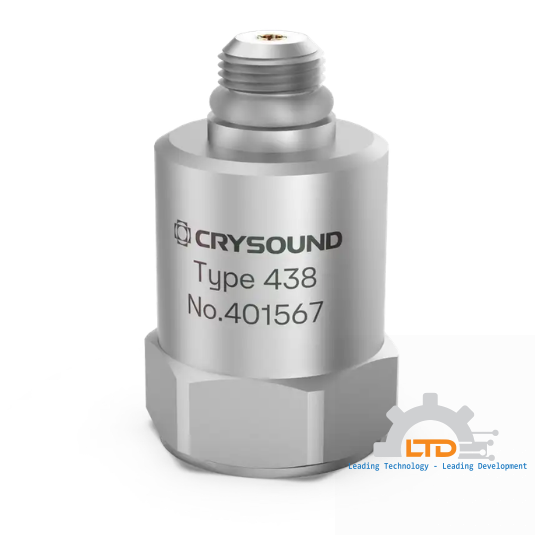 CRY438 IEPE Accelerometer, 1 Axis, 10mv/g, ±500g pk, 1Hz to 10kHz