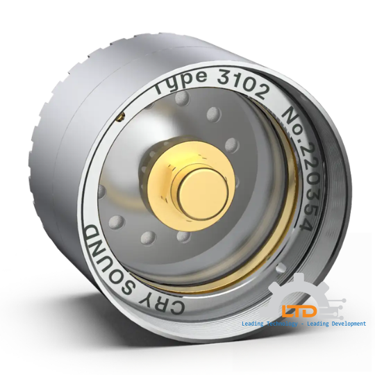 CRY3102 Pressure-field Microphone, 1", Prepolarized, 50mV/Pa