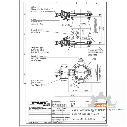 For discharging and dosing of bulk materials from silos, storage bins, sifters, filters, cyclones, etc
