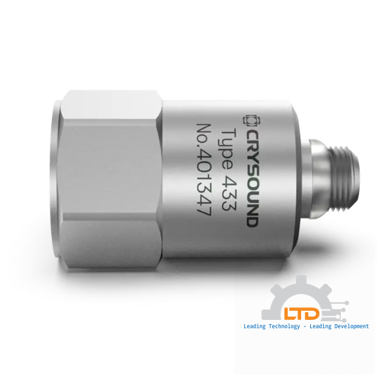 CRY433 Accelerometer, 1 Axis, 100mv/g, ±50g pk, 0.5Hz to 8kHz