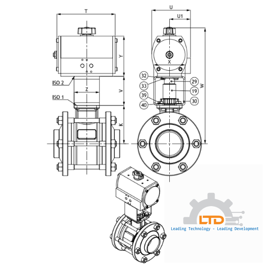 PS4 3-Piece Ball Valve - Butt Weld Ends