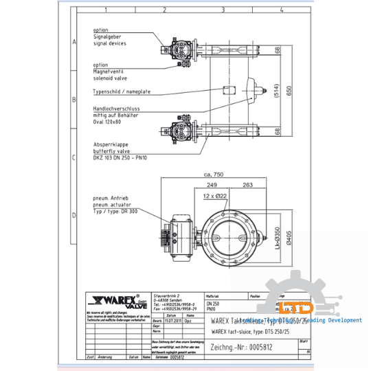 For discharging and dosing of bulk materials from silos, storage bins, sifters, filters, cyclones, etc