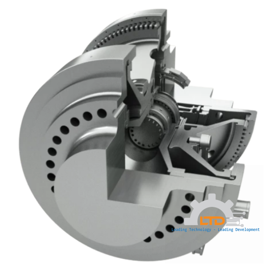 HS Type – hydraulically activated with straight toothing