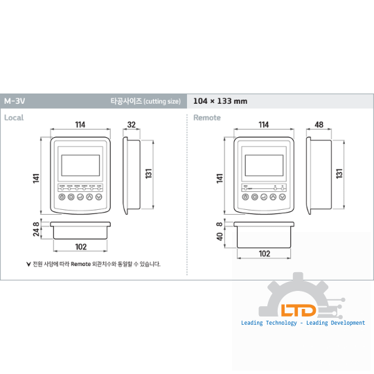 M-3V  Màn hình 3 inch (loại có công tắc)