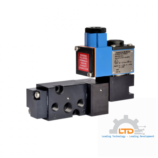 C15 - 1/4", BSP/NPT, Namur Mount, 3/2 or 5/2, Internal or External Pilot, Single or Dual Solenoid